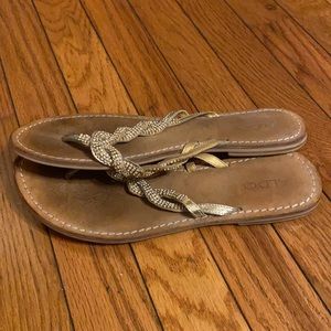 Rhinestone Braid Slip on with Small Heel 6